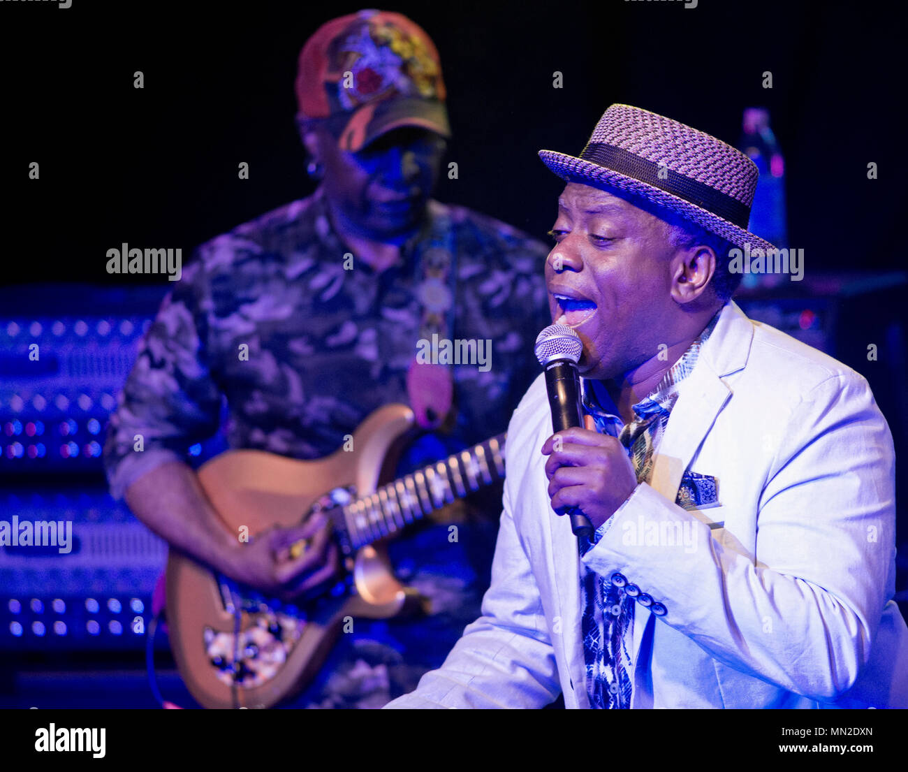 Corey Glover (voce) e Vernon Reid (chitarra), dal Living Colour Foto Stock