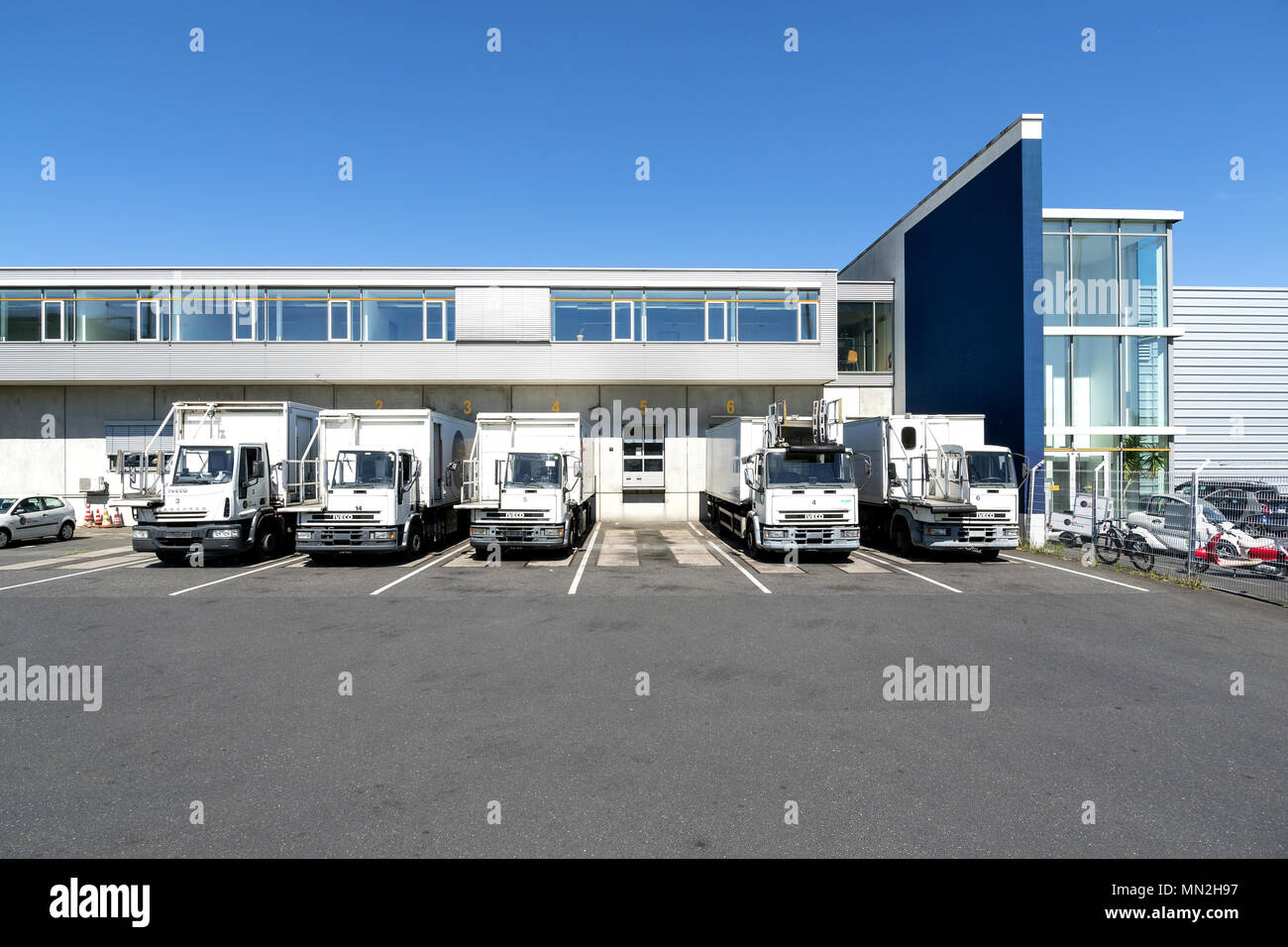 LSG Sky Chefs di Colonia / Bonn Airport. LSG Sky Chefs è una consociata di Deutsche Lufthansa AG e il più grande fornitore al mondo di catering. Foto Stock