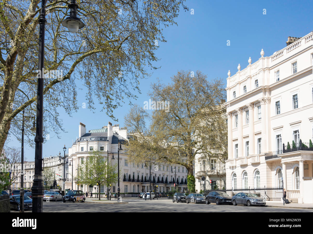 Belgrave Square, Belgravia, City of Westminster, Greater London, England, Regno Unito Foto Stock