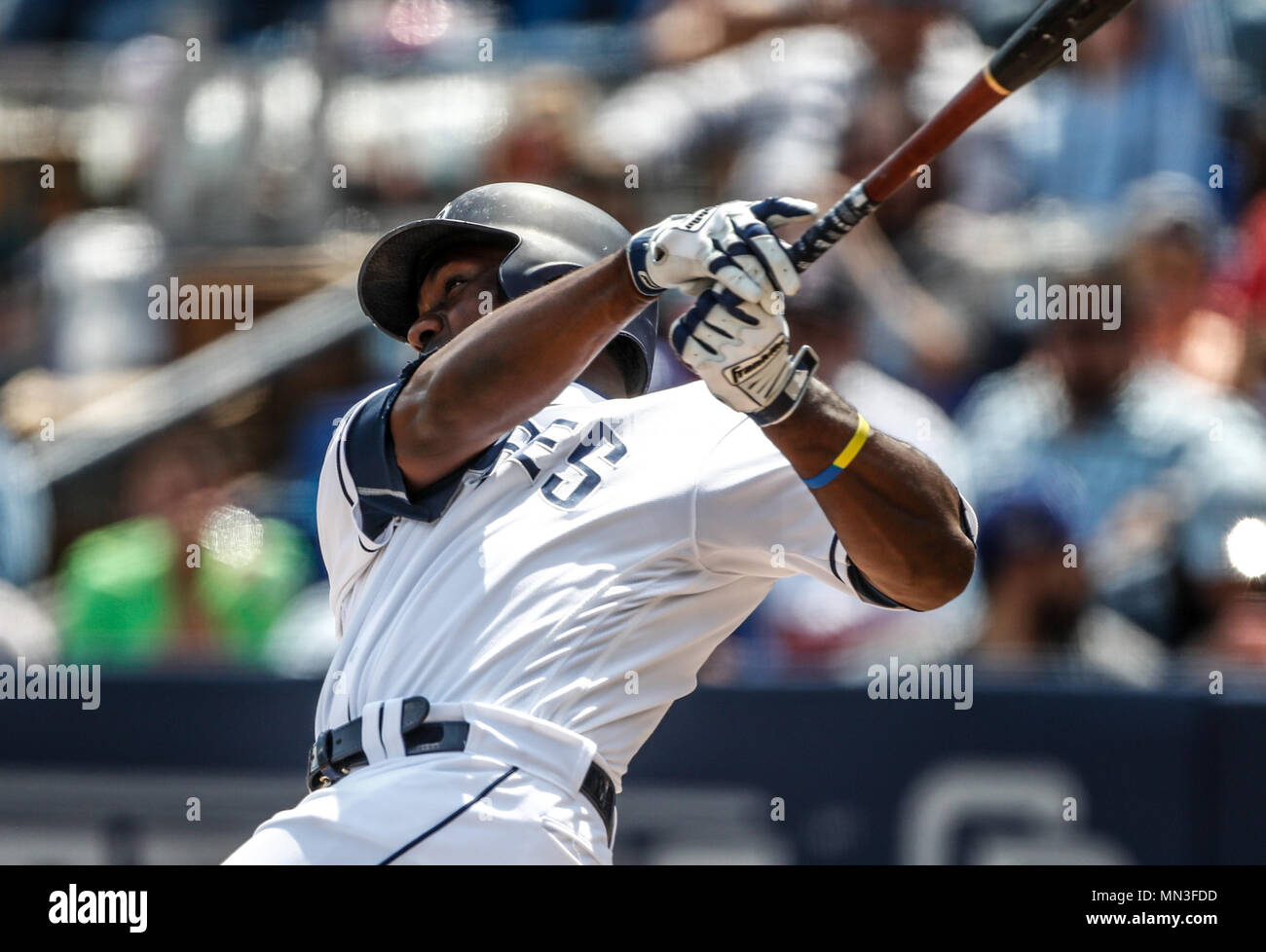 Acciones del Partido de beisbol, Dodgers de Los Angeles contra Padres de San Diego, tercer juego de la Serie en Mexico de las Ligas Mayores del Beisbol, realizado en el Estadio de los Sultanes de Monterrey, Messico el domingo 6 de Mayo 2018. (Foto: Luis Gutierrez) Foto Stock