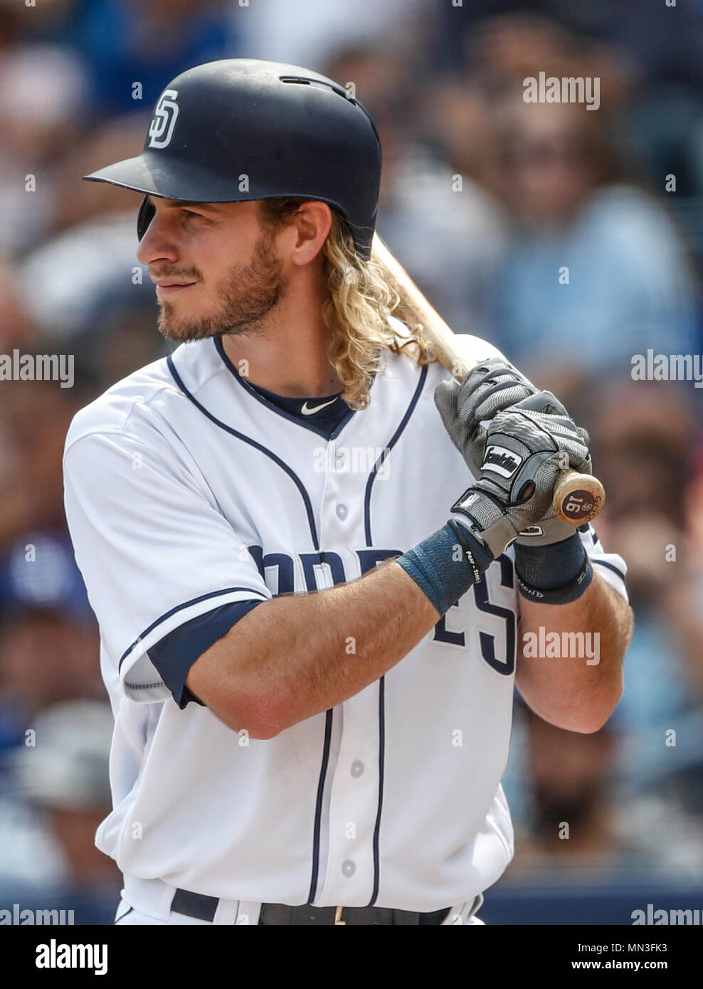 Acciones del Partido de beisbol, Dodgers de Los Angeles contra Padres de San Diego, tercer juego de la Serie en Mexico de las Ligas Mayores del Beisbol, realizado en el Estadio de los Sultanes de Monterrey, Messico el domingo 6 de Mayo 2018. (Foto: Luis Gutierrez) Foto Stock