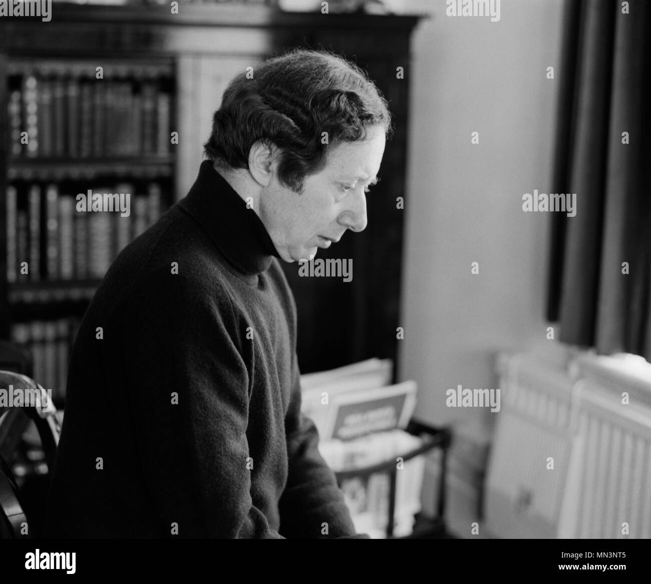 Compositore inglese Malcolm Lipkin. Immagini possibili prese negli anni settanta Foto Stock