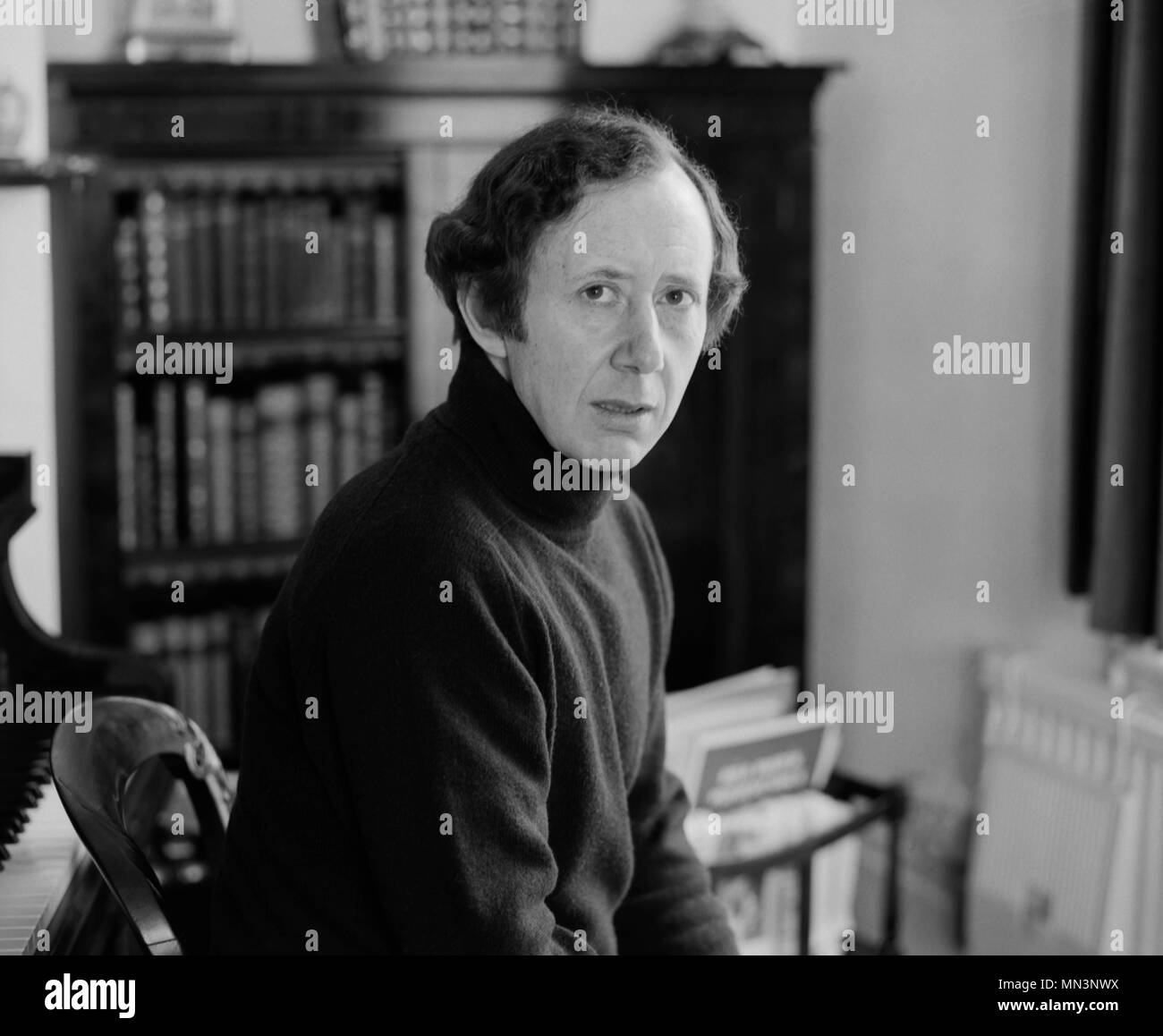 Compositore inglese Malcolm Lipkin. Immagini possibili prese negli anni settanta Foto Stock