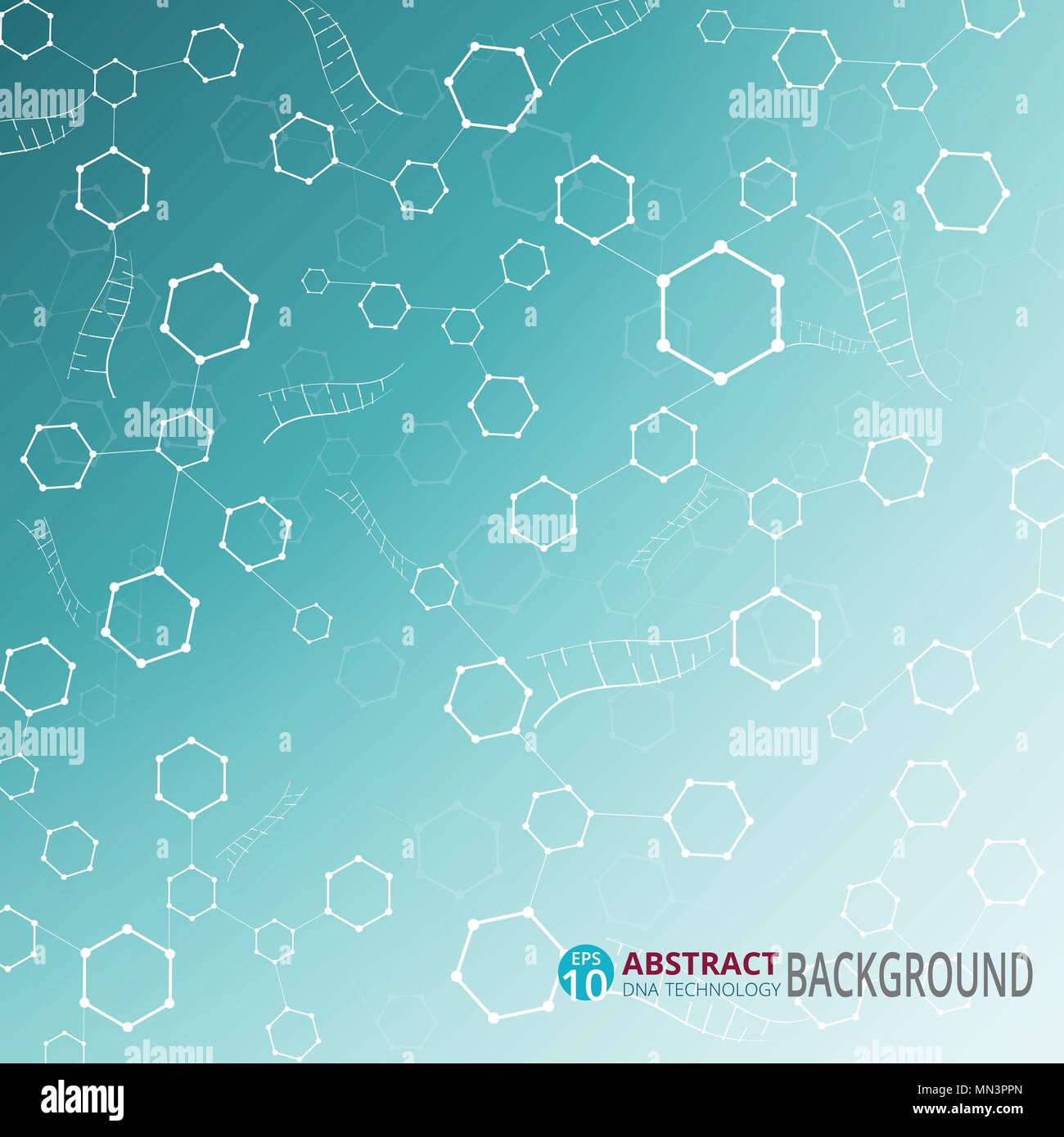 Abstract di gradiente blu molecola scienza patterns sfondo, immagine EPS vettoriali10 Illustrazione Vettoriale