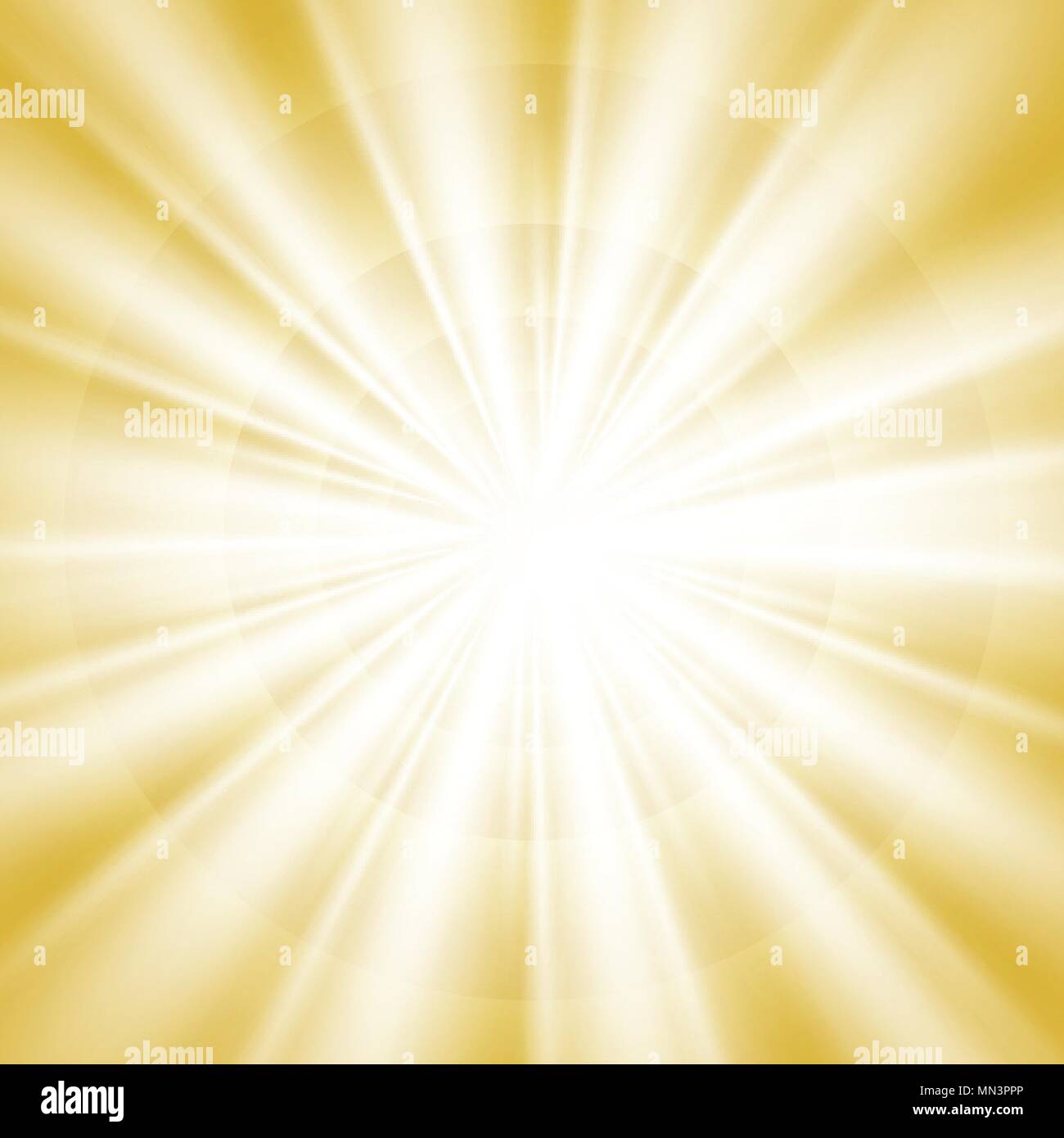 Abstract del cielo d'oro del sole luminoso brillare lo sfondo. Illustrazione eps vettoriali10 Illustrazione Vettoriale