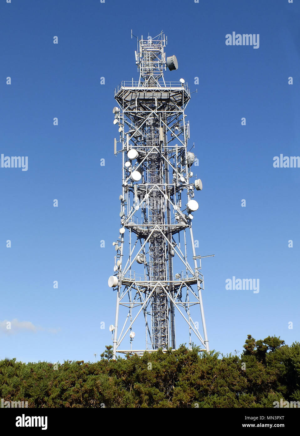 La torre delle comunicazioni Foto Stock
