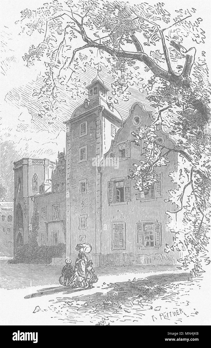 Germania. Stein della casa di Nassau 1903 antica vintage delle immagini di stampa Foto Stock