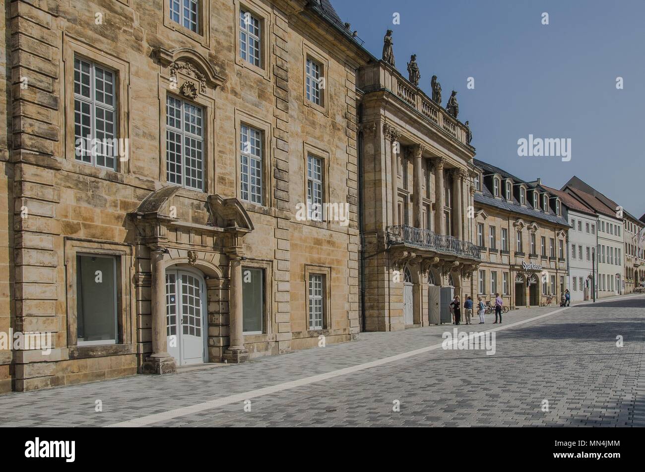 Bayreuth è una città che ha storicamente cresciuto come un Margravial Residence ed è nel frattempo famosa in tutto il mondo a causa del Festival di Richard Wagner. Foto Stock