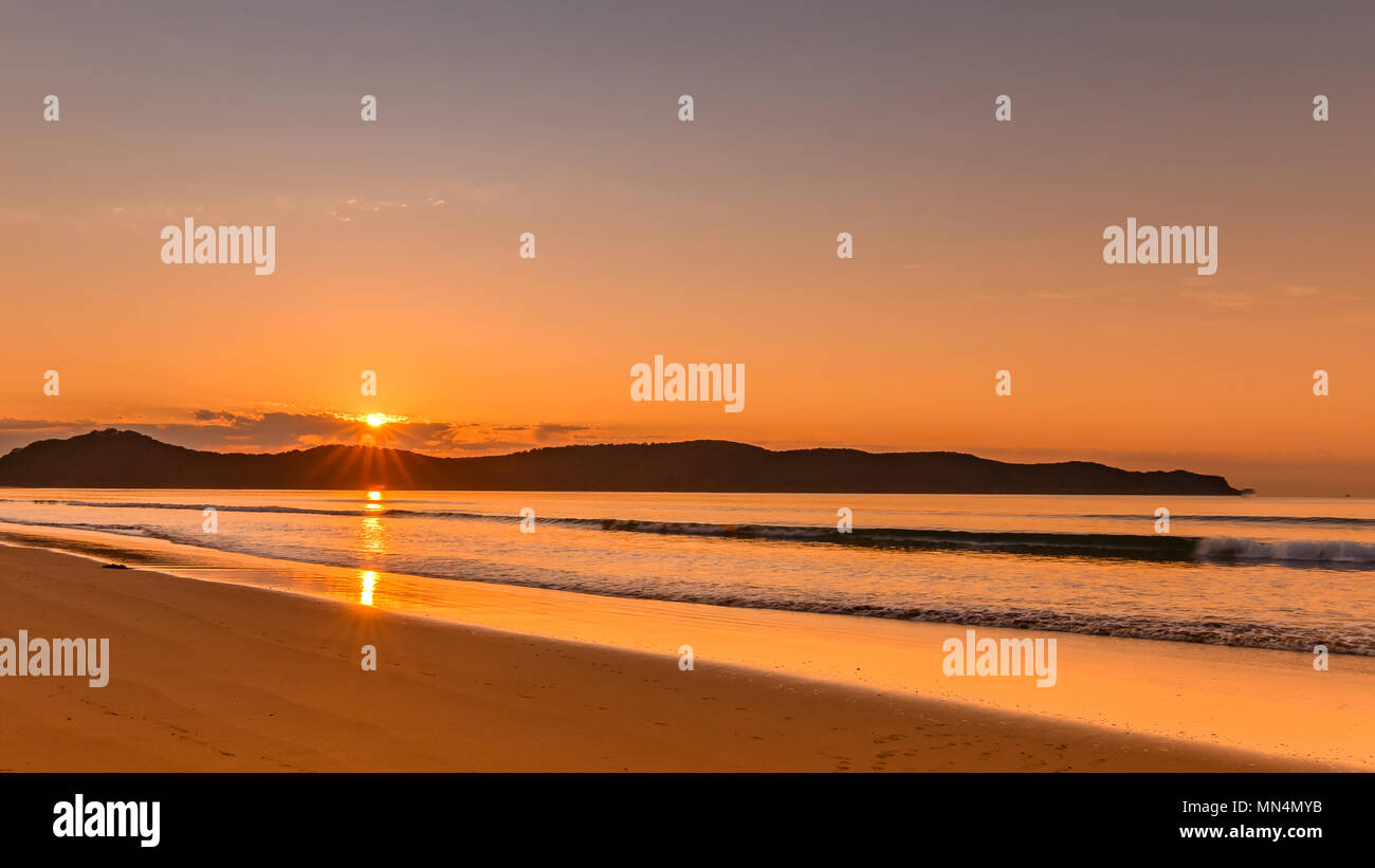 Prese a Umina Beach, Central Coast, NSW, Australia Foto Stock