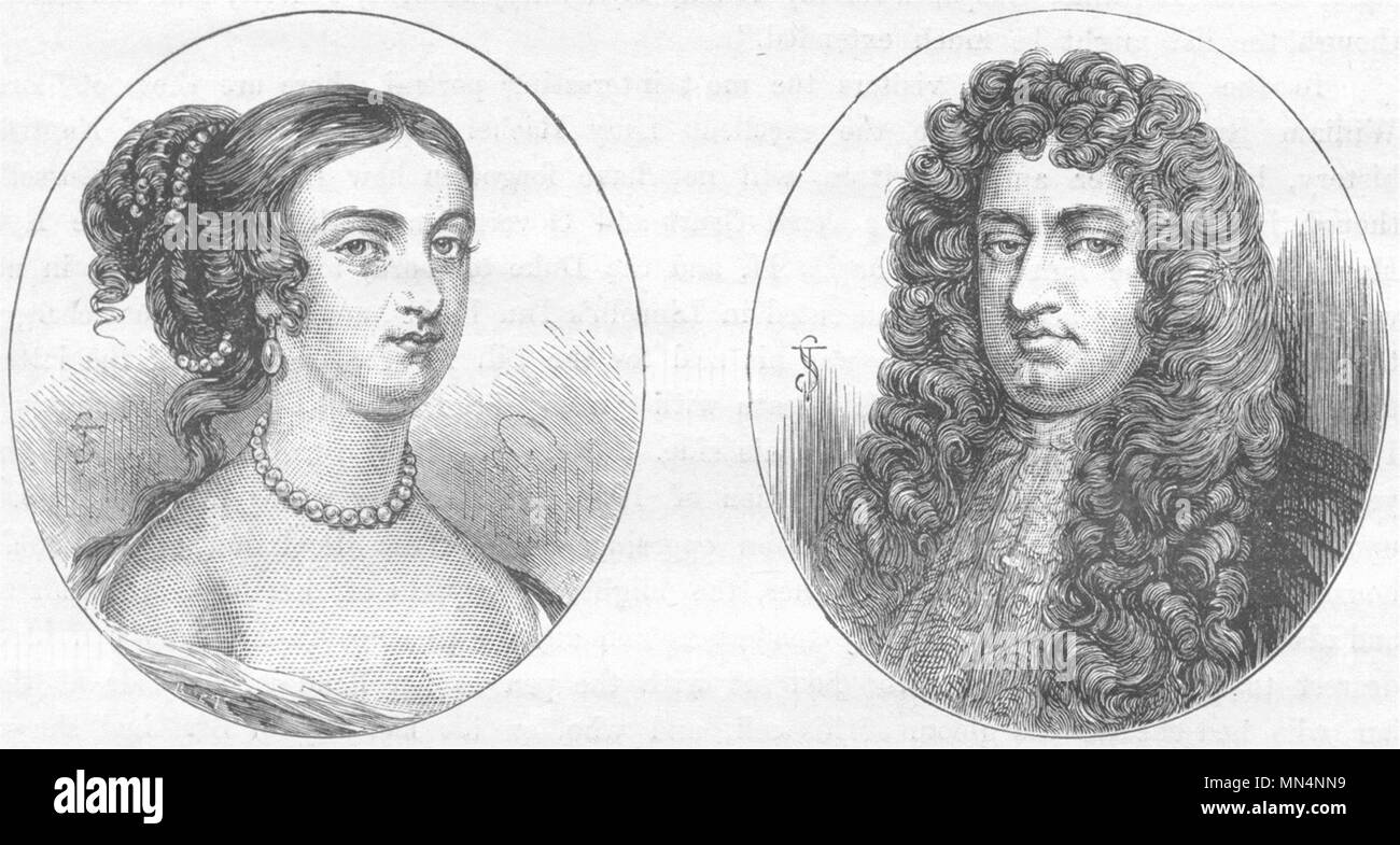 I COETANEI. Woburn. Signora Rachel Russell; Signore William 1898 antica stampa Foto Stock