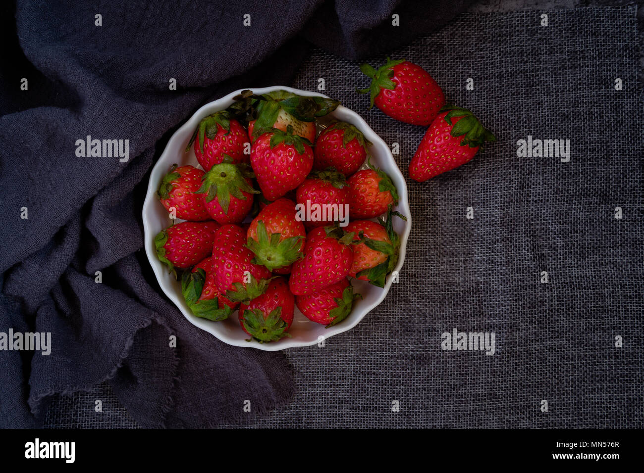 Fragole fresche, pronto a mangiare Foto Stock