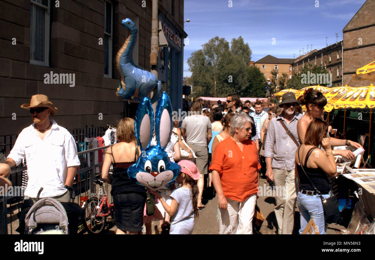 Gibson gala street west end street festival evento di festa i turisti e la gente del posto Foto Stock