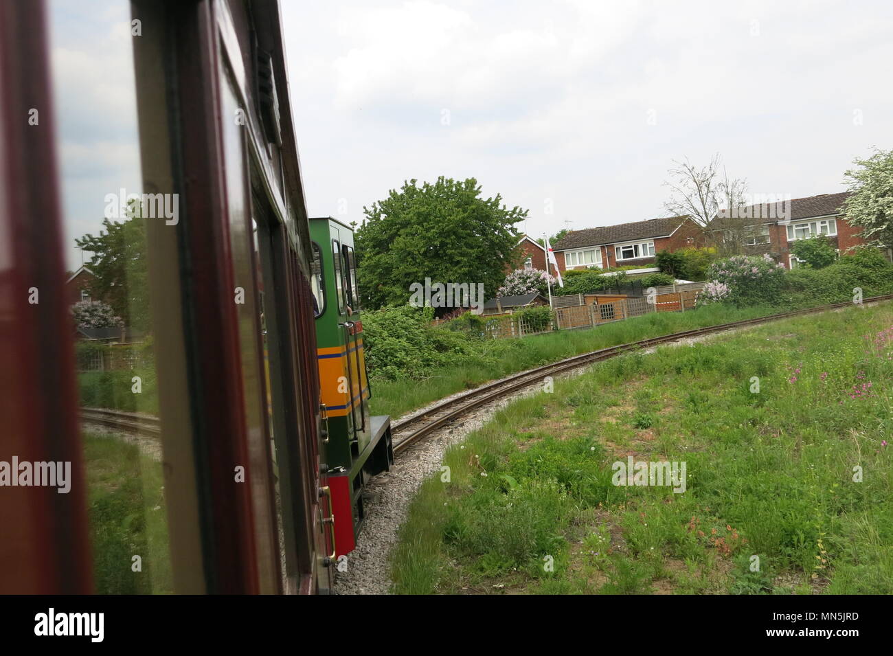 Beaudesert era il nome di un motore diesel che tirato i carrelli a Leighton Buzzard linea a scartamento ridotto su 13 Maggio 2018 Foto Stock