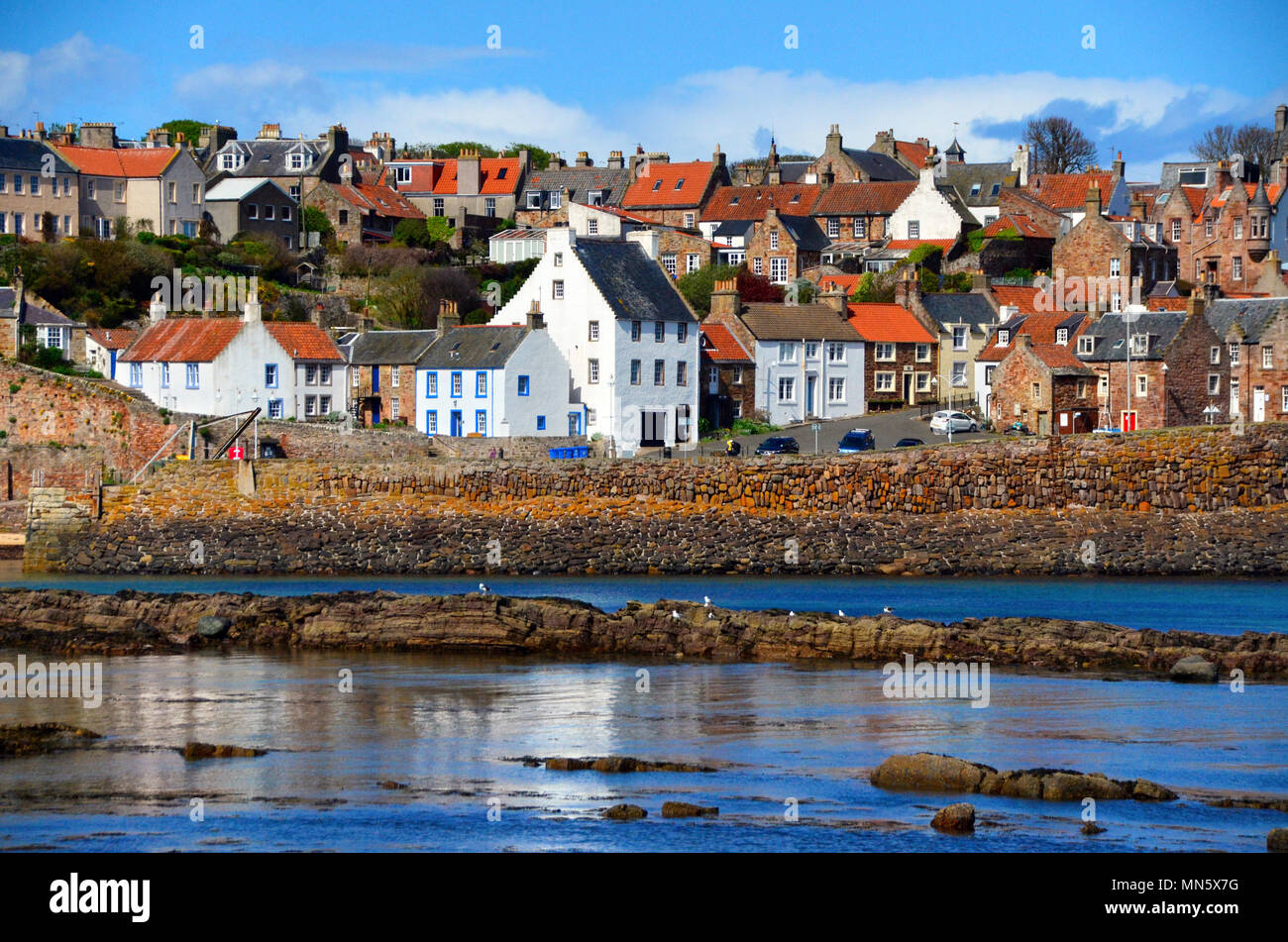 Crail Harbour - East Neuk di Fife, Scozia Foto Stock