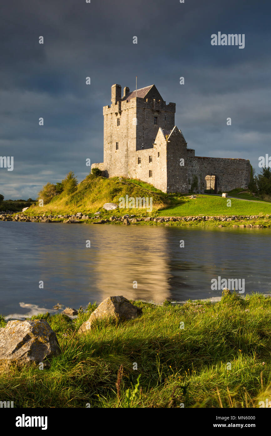 Dunguaire Castle (b. Xvi secolo) vicino a Kinvara, nella contea di Galway, Repubblica di Irlanda Foto Stock