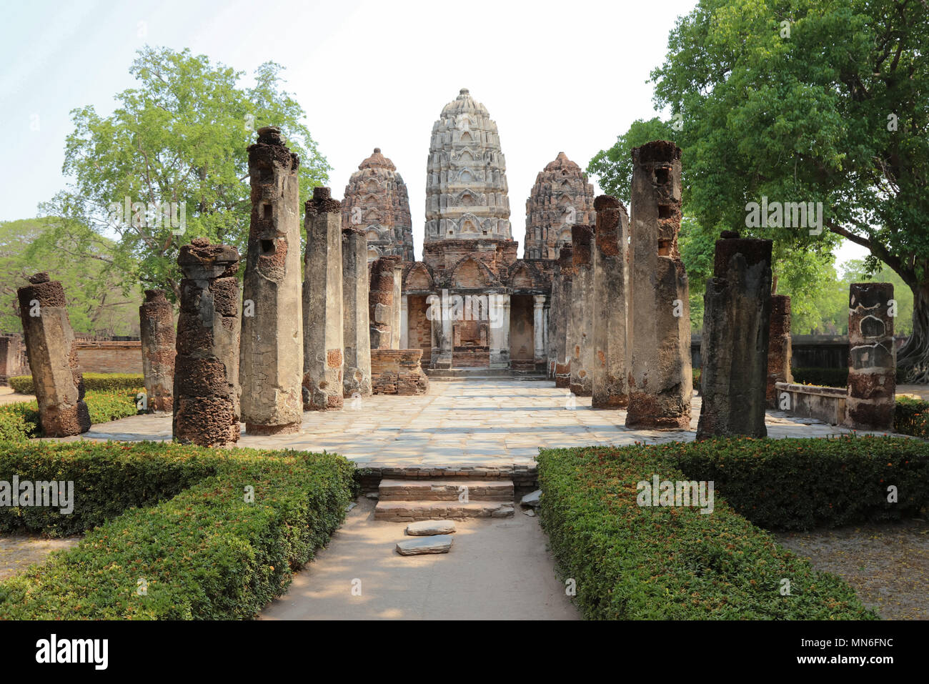 Wat Si Sawai, Sukhothai Historical Park, Thailandia Foto Stock
