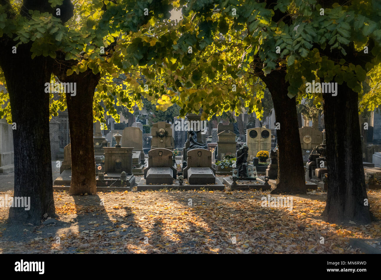 Cimitero Monumentale di Milano, Italia. Foto Stock