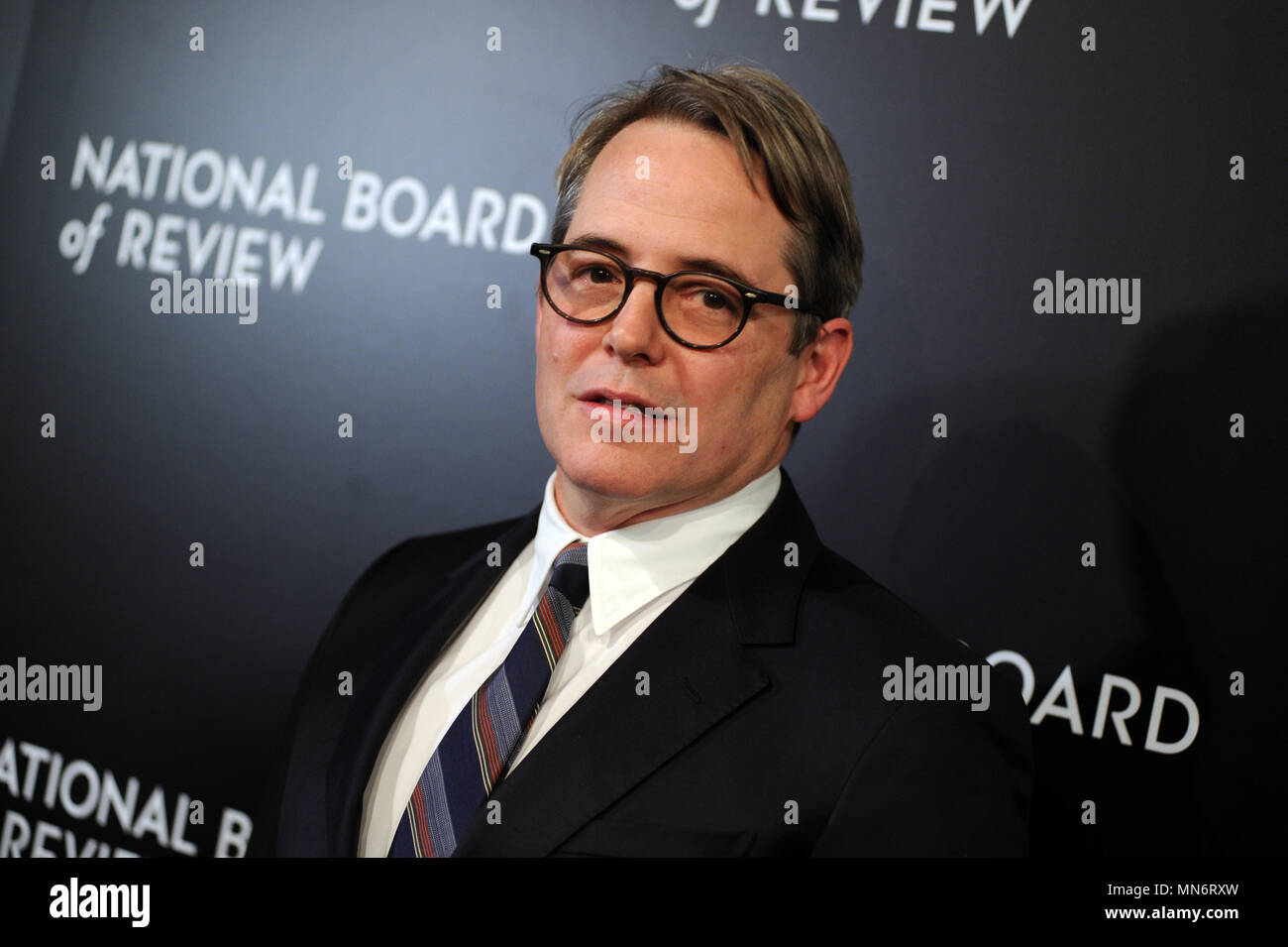 NEW YORK, NY - gennaio 04: attore Matthew Broderick assiste il 2016 National Board of Review Gala a Cipriani 42nd Street il 4 gennaio 2017 in New York City People: Matthew Broderick Foto Stock