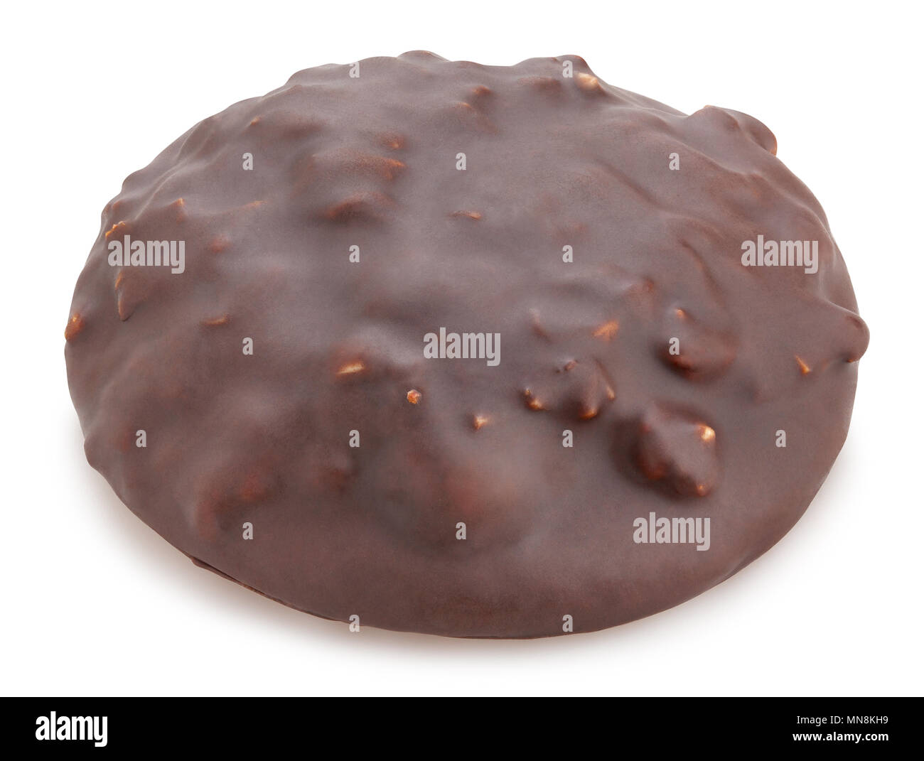 I dadi di cioccolato cookies isolato Foto Stock