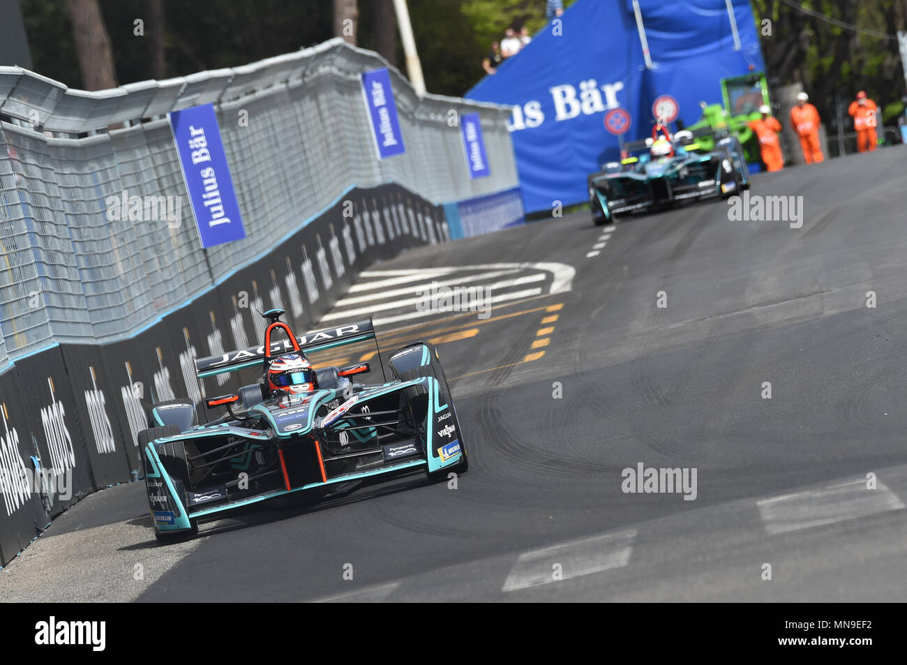 Formula e Roma Grand Prix - Super Pole - Qualifiche con: Mitch Evans dove: Roma, Italia Quando: 14 Apr 2018 Credit: IPA/WENN.com * * disponibile solo per la pubblicazione in UK, USA, Germania, Austria, Svizzera** Foto Stock