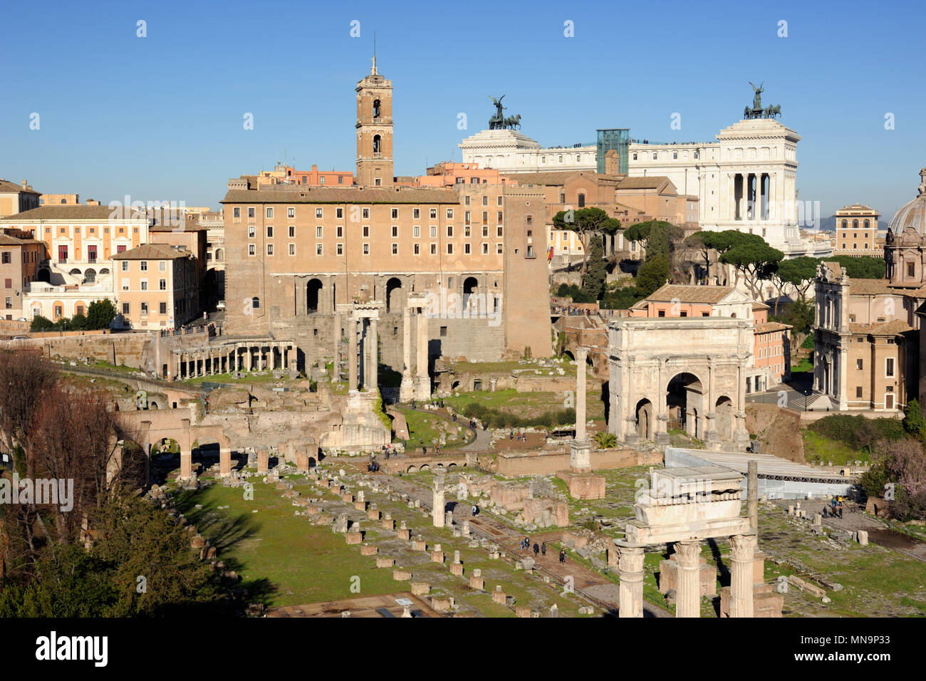 Italia, Roma, Foro romano Foto Stock