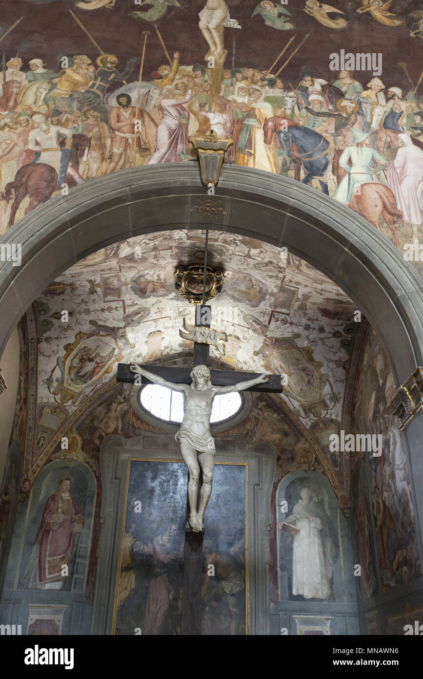 Basilica di Santa Maria Novella, Firenze - Firenze - affreschi Foto Stock