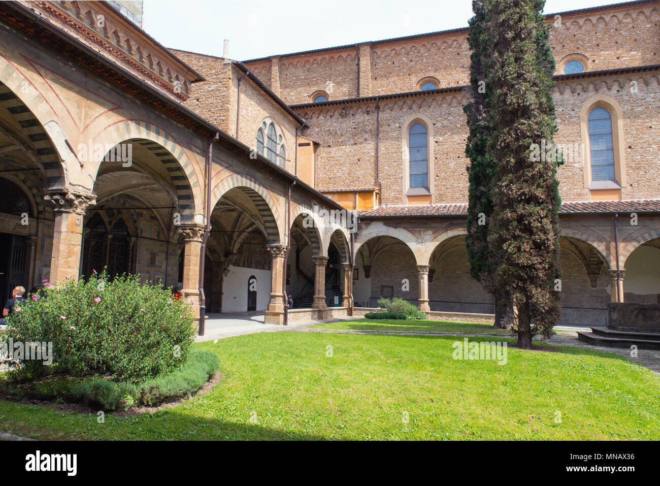 Basilica di Santa Maria Novella, Firenze - Firenze - Chiostro Foto Stock