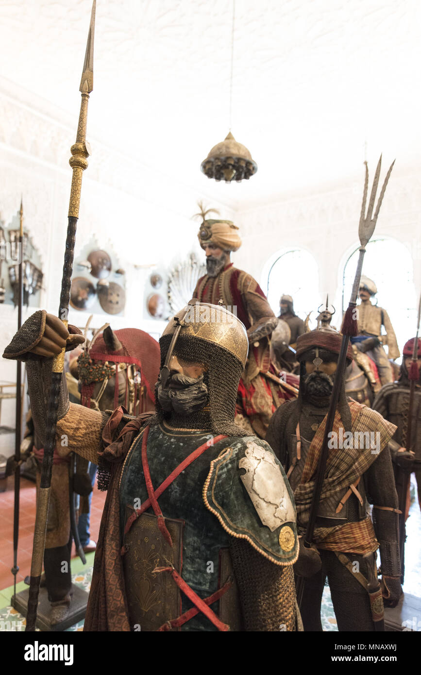 Museo Stibbert di Firenze - Firenze - Interni - Ottomano Camera Armor Foto Stock