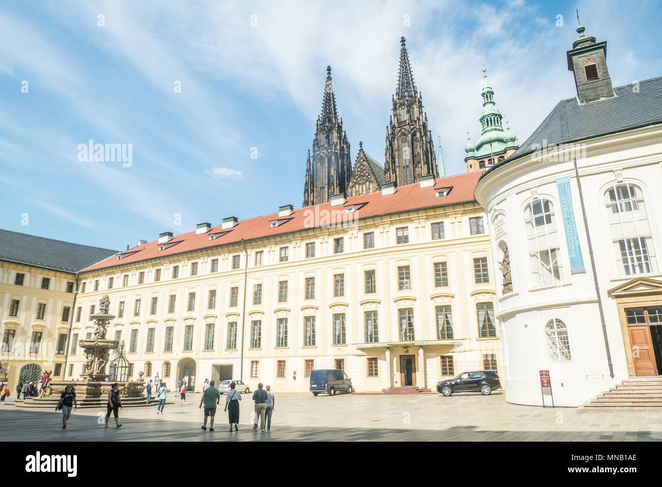 Parte del complesso del Castello di Praga Praga, Repubblica Ceca Foto Stock