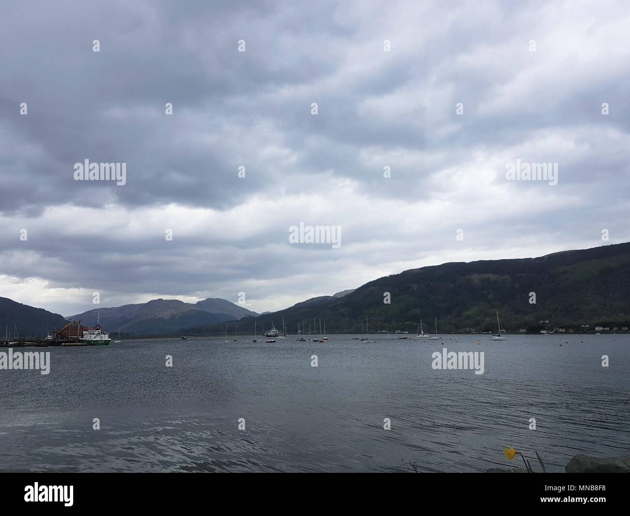 Splendido Fiume Clyde in Scozia, Regno Unito Foto Stock
