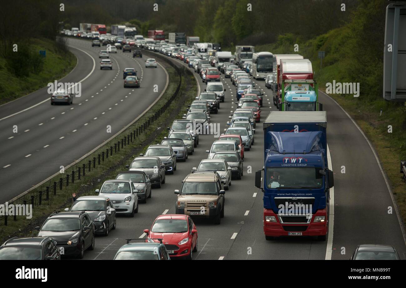 Gli inceppamenti di traffico sulla M4 Foto Stock