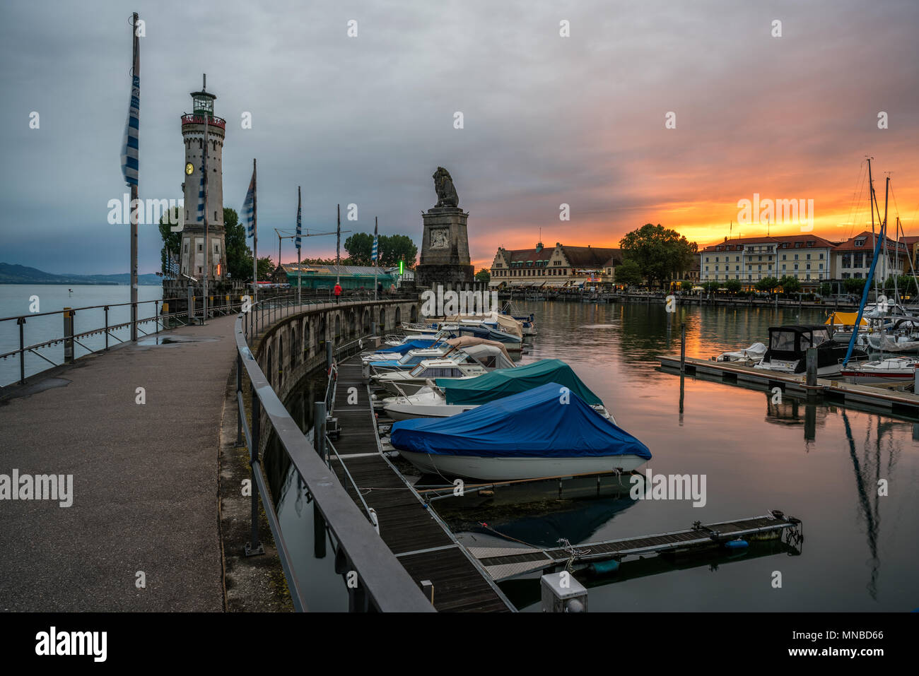 Il lago di Costanza. Bodensee Foto Stock