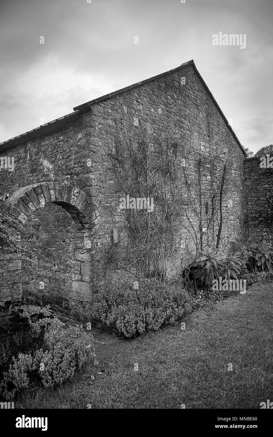 Edifici Abandonded nel villaggio fantasma di Tyneham nel Dorset, Regno Unito Foto Stock