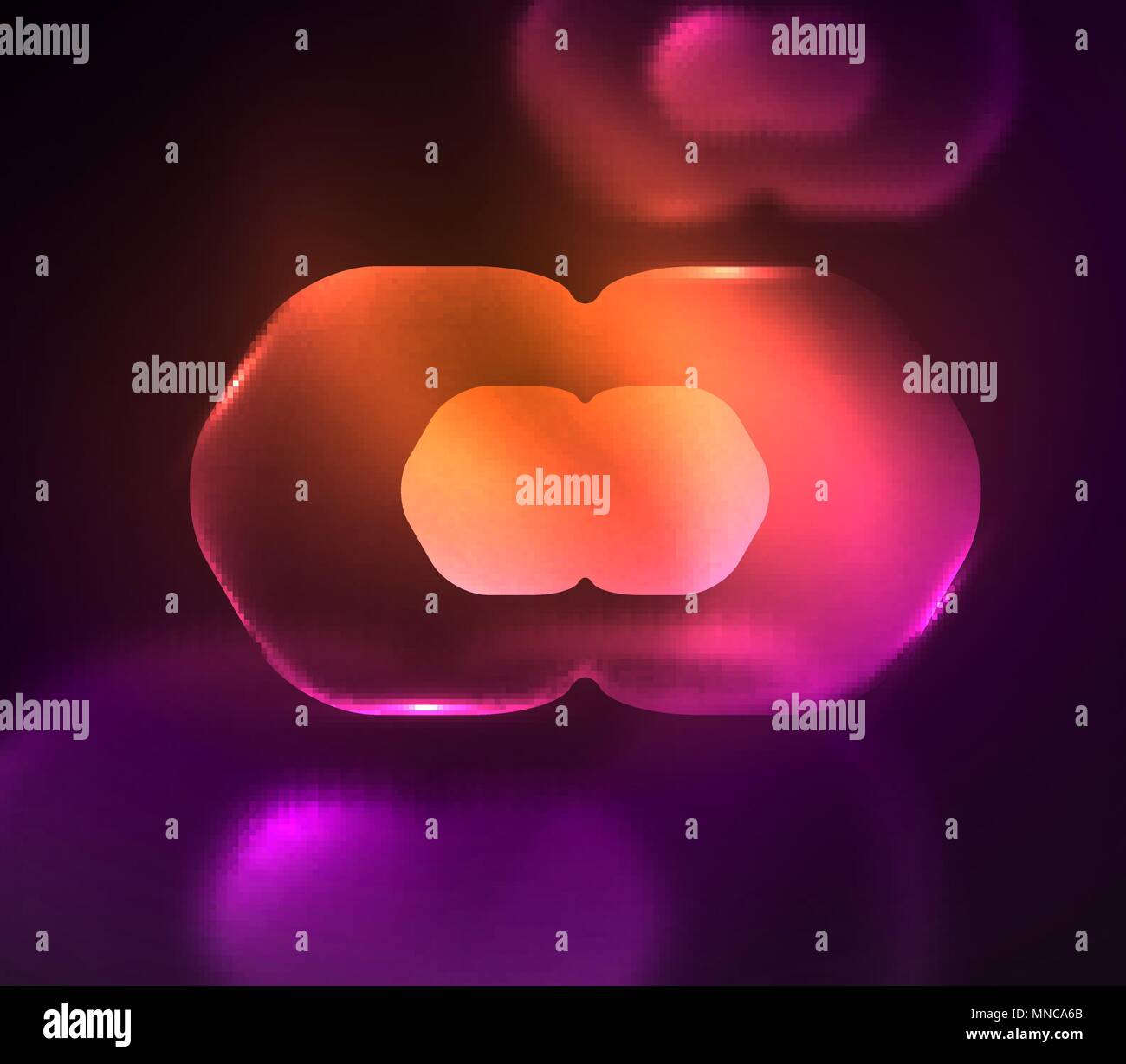 Sfocata esagoni trasparente sul buio, digitale sfondo astratto. Sfocata esagoni trasparente sul buio, digitale sfondo astratto. Hi-tech azienda moderna tecnologia o di sfondo o sfondo presentazione Illustrazione Vettoriale