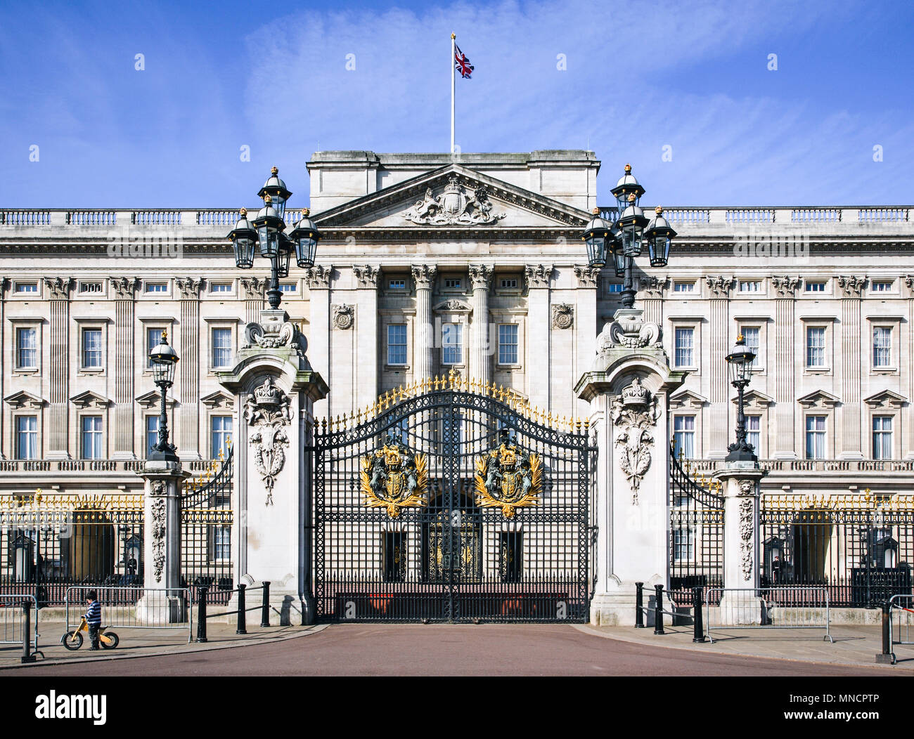 Buckingham Palace. Londra i punti di riferimento iconici, Londra, Regno Unito. Architetto: n/a, 2011. Foto Stock