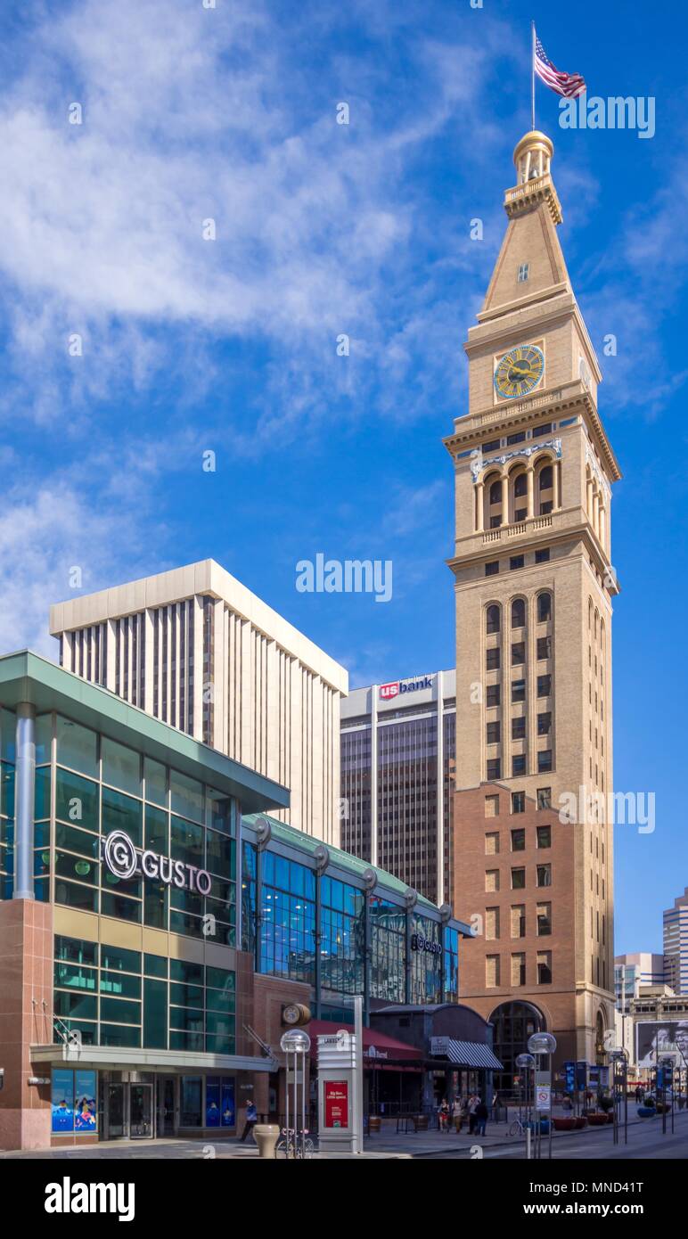 Daniels e Torre di Fisher, Denver, Colorado, Stati Uniti d'America. Foto Stock