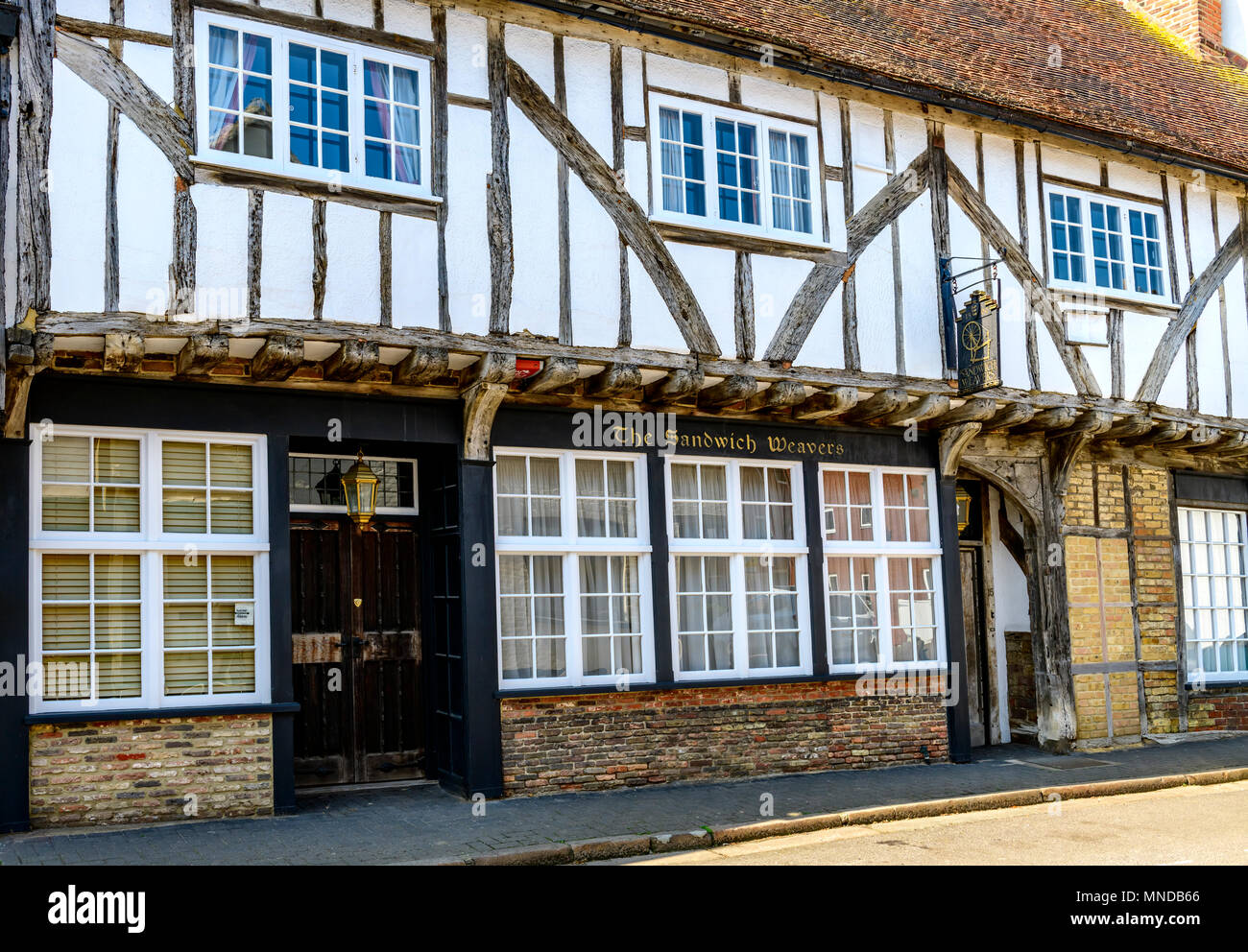 I tessitori di sandwich house, Sandwich Kent Foto Stock