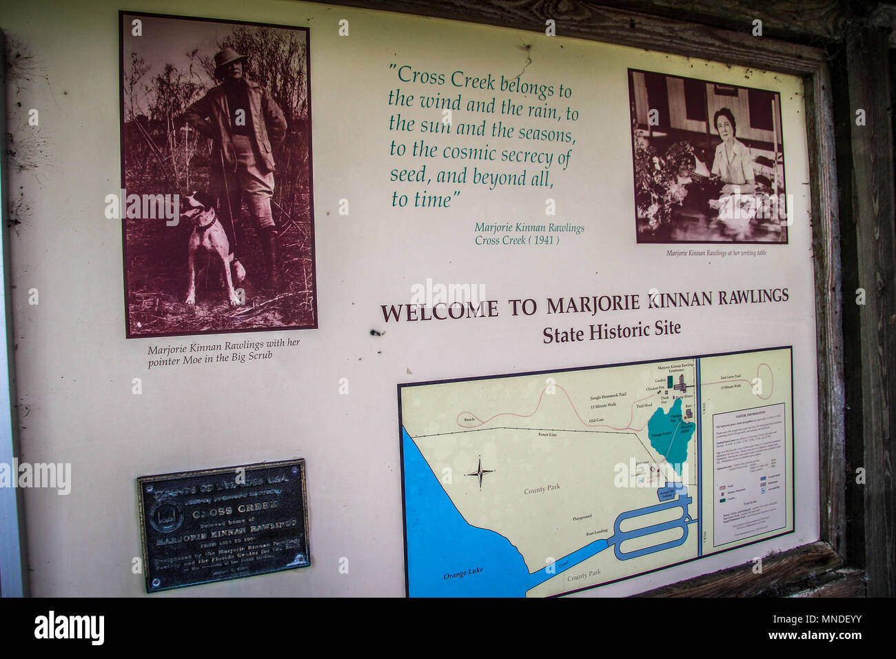 Marjorie Kinnan Rawlings Historic State Park in Hawthorne Florida Foto Stock