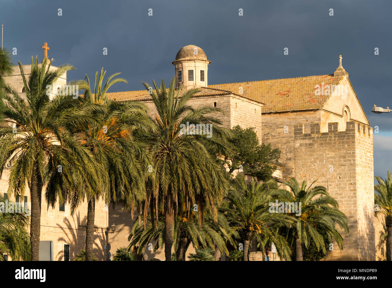 Kirche Esglesia de Sant Jaume, Alcudia Maiorca Balearen, Spanien | chiesa Esglesia de Sant Jaume, Maiorca, isole Baleari, Spagna, Foto Stock