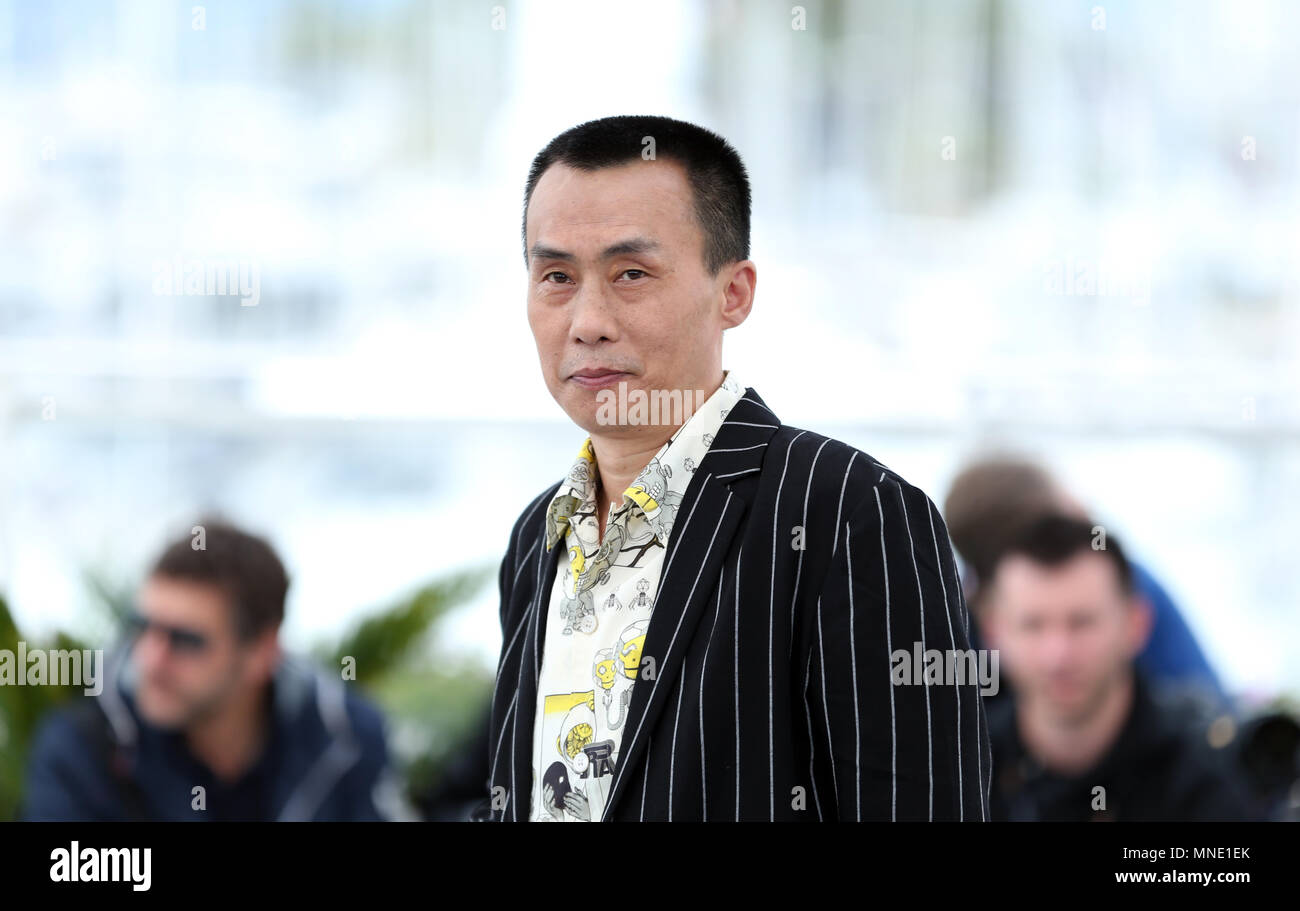 (180516) -- CANNES, 16 maggio 2018 (Xinhua) -- attore Chen Yongzhong assiste il photocall per 'lunga giornata di viaggio nella notte' durante la settantunesima Cannes International Film Festival di Cannes, Francia, il 16 maggio 2018. (Xinhua/Luo Huanhuan) (DTF) Foto Stock