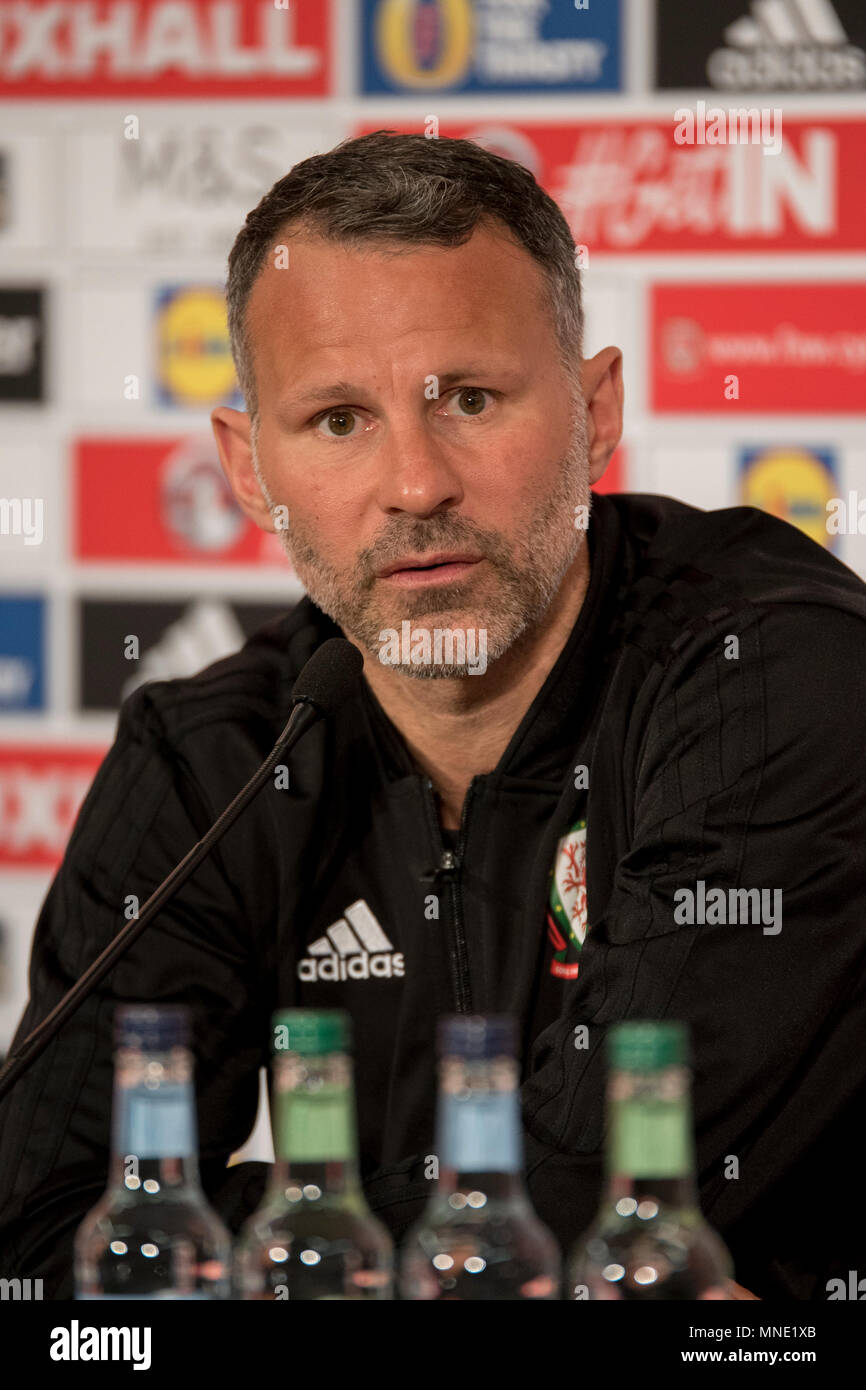 Cardiff, Galles, UK. 16 maggio 2018. Ryan vedi figg. *** Il Galles Conferenza Stampa, St Fagans Museum, Cardiff, Galles, 16/05/18 - Galles' international football manager, vedi figg. *** Ryan, ha annunciato la sua squadra per le prossime amichevoli internazionali contro il Messico in California, Stati Uniti d'America. Credito: Andrew Dowling/Fotografia influenti/Alamy Live News Foto Stock