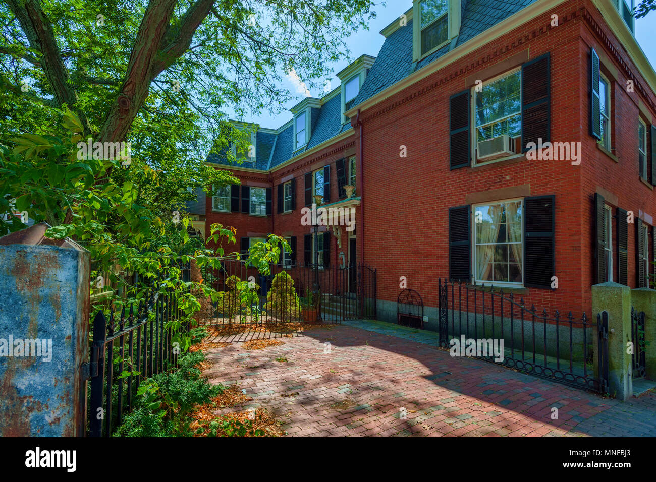 Salem, Massachusetts, STATI UNITI D'America - 14 Settembre 2016: un grazioso stile federale home architettura storica in Salem Massachusetts Foto Stock