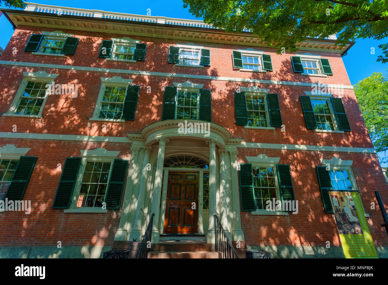 Salem, Massachusetts, STATI UNITI D'America - 14 Settembre 2016: Casa coloniale di stile Georgiano architetto, la casa Crownishield-Bentley, ora di proprietà di The Peabody Ess Foto Stock