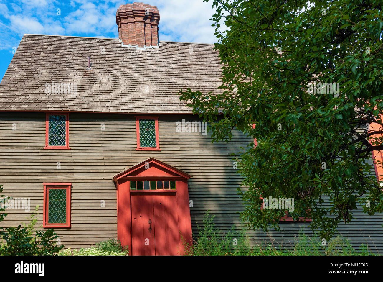 Salem, Massachusetts, STATI UNITI D'America - 14 Settembre 2016: Samuel Pickman house. Costruito nel 1664, restaurata nel 1969 dallo storico Salem, poi acquistata nel 1969 da Foto Stock