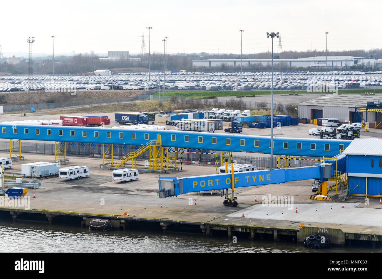 Porto di Tyne, Newcastle Foto Stock