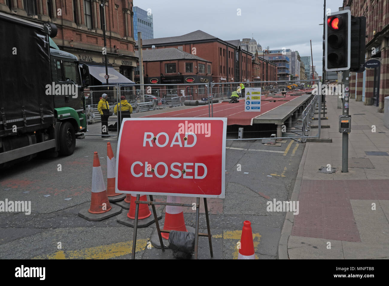 Impostare per il grande CityGames Manchester, maggio 2018, Lancashire, Inghilterra, Regno Unito Foto Stock