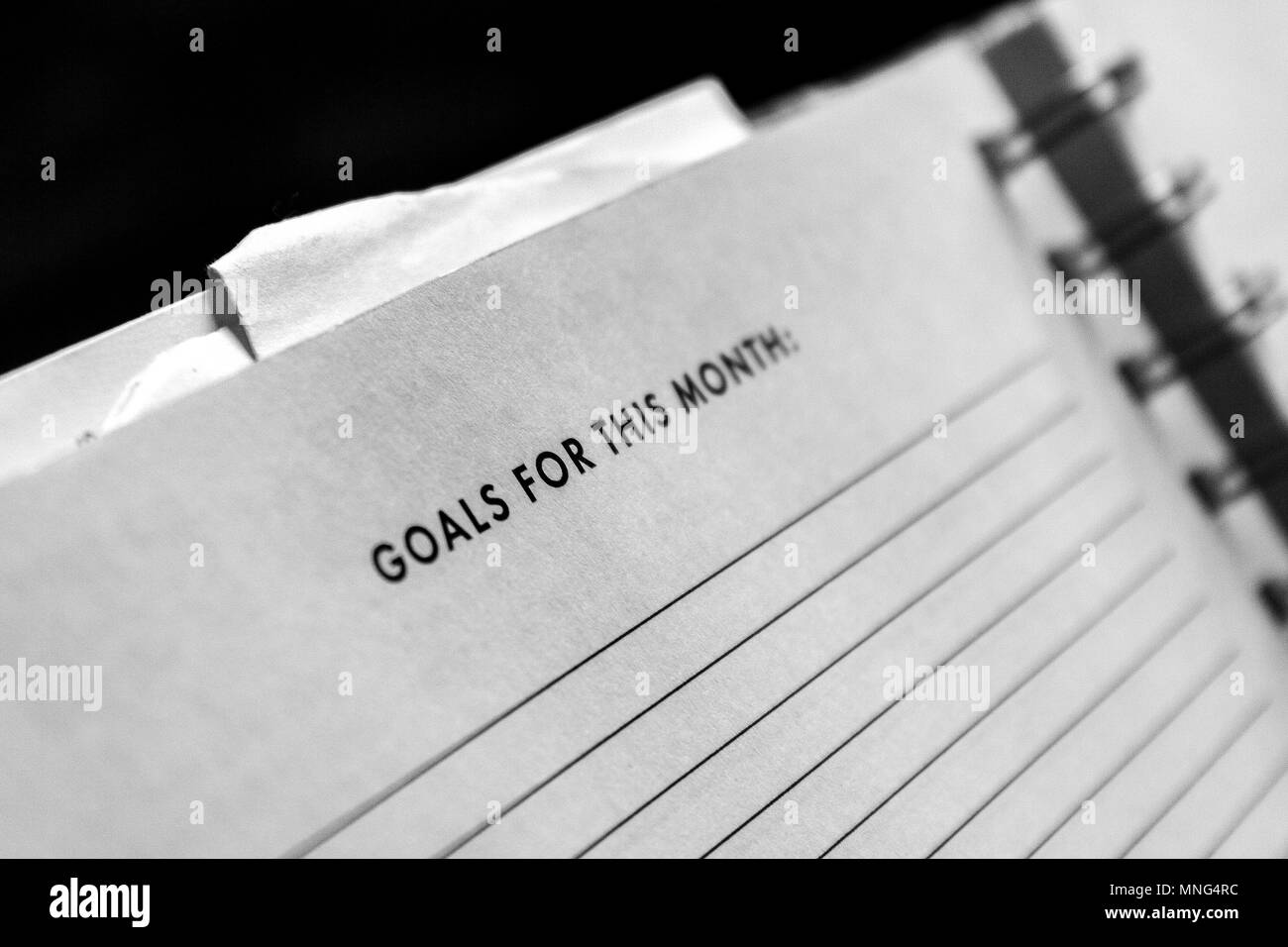 Auto-motivazione per impostazione obiettivo Foto Stock