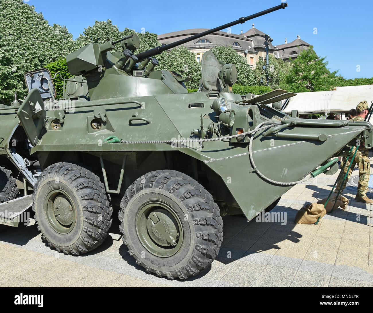 Russo corazzato anfibio veicolo militare Foto Stock