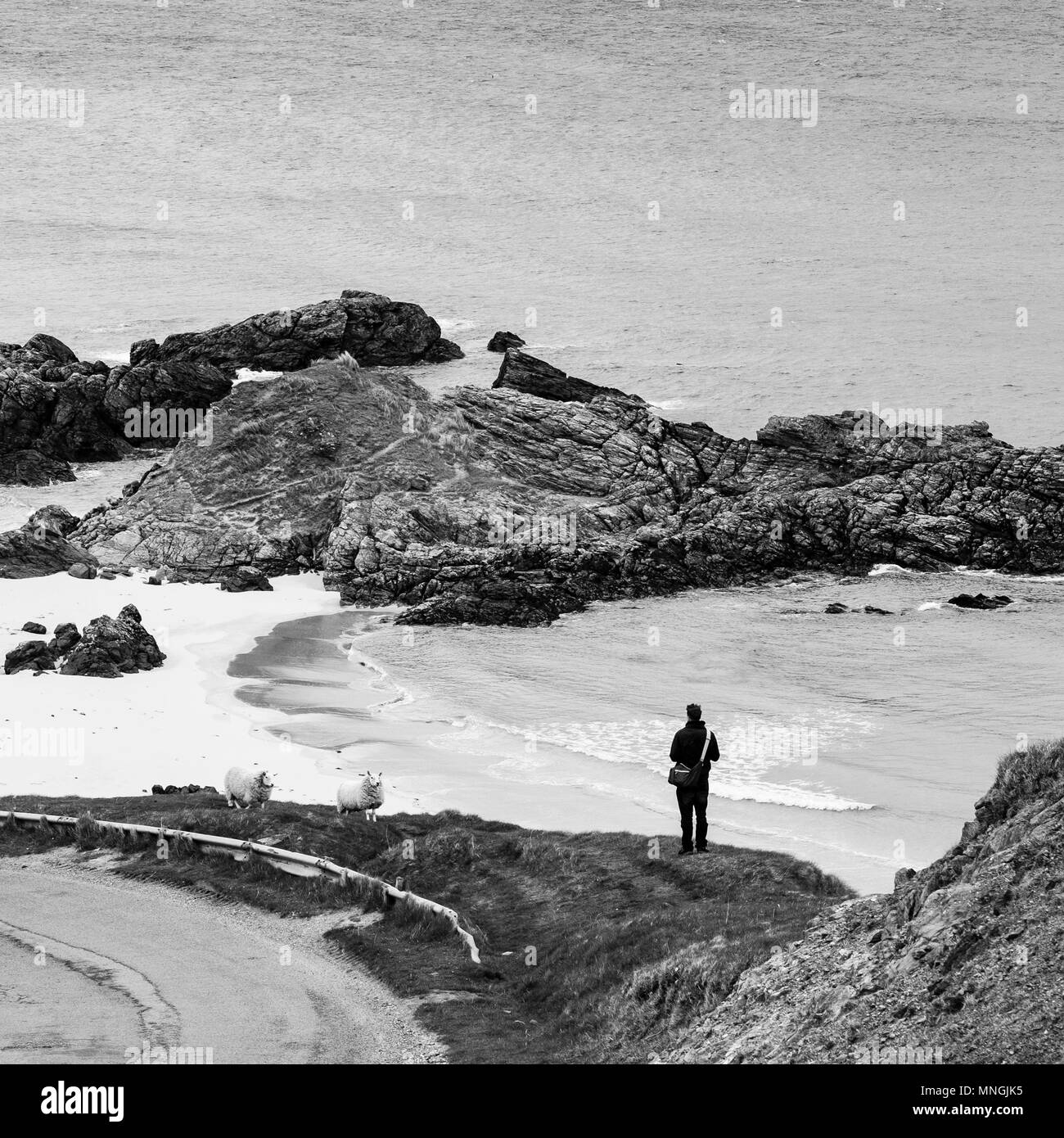 Durness, Sutherland, sulla costa nord 500 miglio percorso in Scozia, Regno Unito Foto Stock