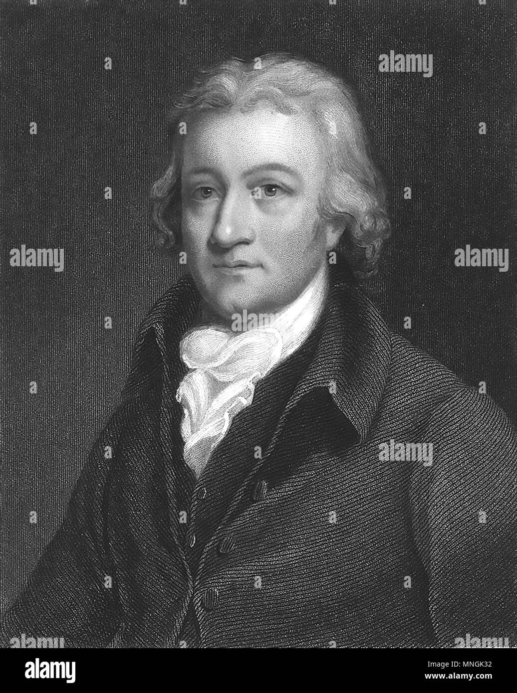 EDMUND CARTWRIGHT (1743-1823) inventore inglese del telaio di potenza Foto Stock